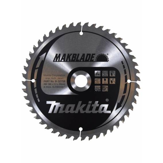 Obrázok pre Makita Saw blade 190x30x48z Makblade for wood