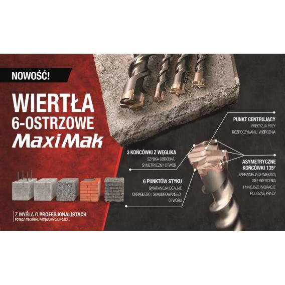 Obrázok pre Makita SDS MAX drill bit 24x200x340mm 6-cutting