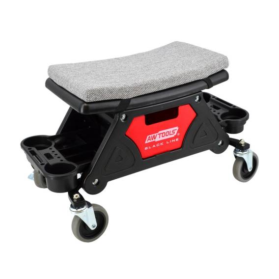 Obrázok pre Workshop seat with storage and shelves BLACK LINE