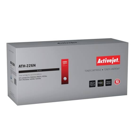 Obrázok pre Activejet tonerová kazeta ATH-226N (náhradní HP 226A CF226A; Supreme; 3100 stran; černá)