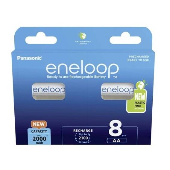 Obrázok pre Dobíjecí baterie PANASONIC ENELOOP AA 2000 mAh 8 szt (BK-3MCDE/8HH)