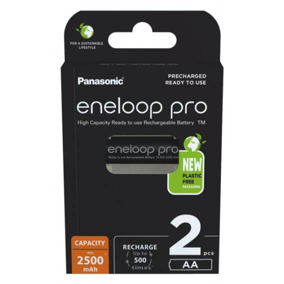 Obrázok pre Dobíjecí baterie PANASONIC ENELOOP PRO AA 2500 mAh 2 szt (BK-3HCDE/2CP)