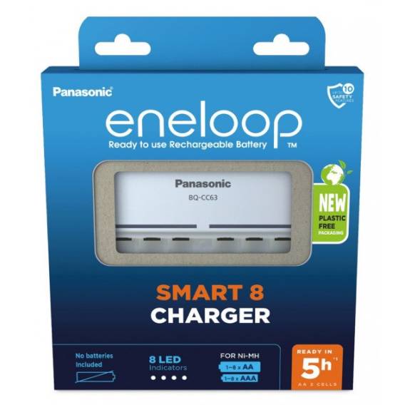 Obrázok pre Nabíječka baterií PANASONIC Eneloop Smart 8 BQ-CC63 (BQ-CC63E ERP)
