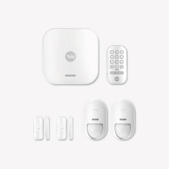 Obrázok pre Startovací sada Yale Smart Alarm 7 položek - ústředna, klávesnice, dálkový ovladač, 2x pohybový senzor, 2x okenní/dveřní senzor
