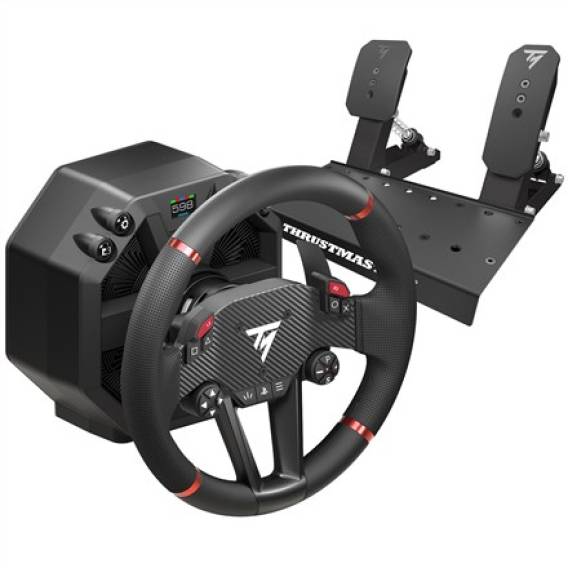 Obrázok pre Thrustmaster T598-P Černá, Červená USB Volant + Pedály Analogový/digitální PC, PlayStation 4, PlayStation 5