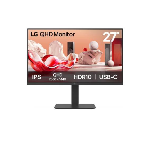 Obrázok pre LG 27BA65QB-B.AEU počítačový monitor 68,6 cm (27") 2560 x 1440 px Wide Quad HD LED Černá