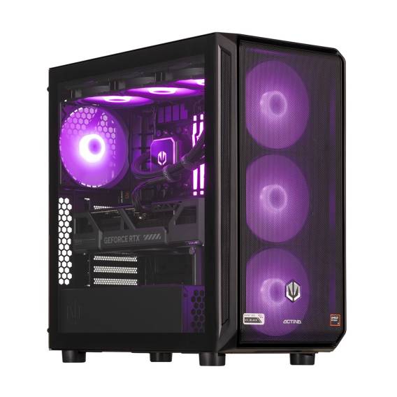 Obrázok pre Actina 5901443414582 PC AMD Ryzen™ 9 9900X 32 GB DDR5-SDRAM 2 TB SSD NVIDIA GeForce RTX 5070 Ti Midi Tower Černá