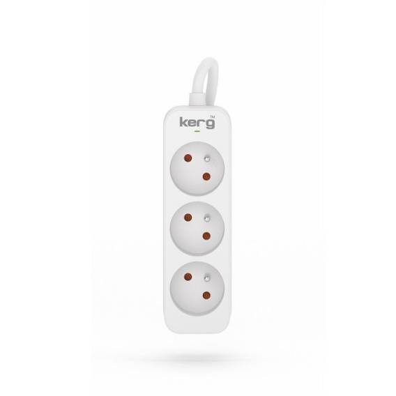 Obrázok pre Napájecí lišta KERG 3 zásuvky 1,5m 16A