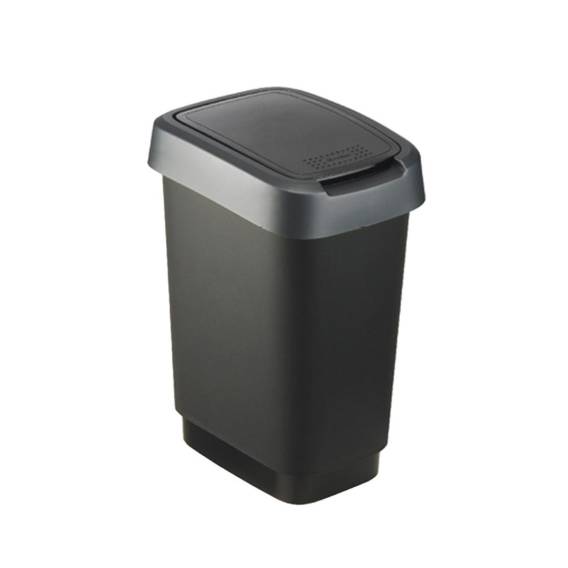 Obrázok pre ROTHO Twist Silver - odpadkový koš – 25l