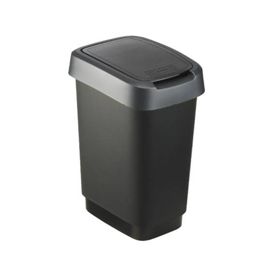 Obrázok pre ROTHO Twist Silver - odpadkový koš – 50l