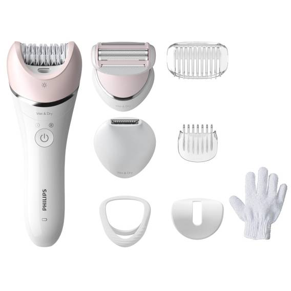Obrázok pre Philips BRE721/00 8000 Series Epilátor pro suché i mokré použití Bílá, Růžová