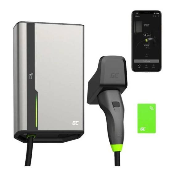 Obrázok pre Wallbox Green Cell HabuDen 22kW 32A - 5m kabel s NFC