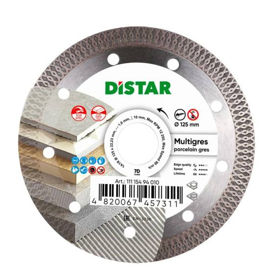 Obrázok pre DISTAR MULTIGRES DIAMOND BLADE 125 x 1.4 x 10 x 22.23mm