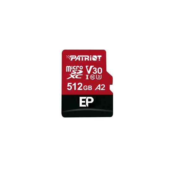 Obrázok pre Patriot Memory EP A2 Flash paměť 512 GB MicroSDXC V30 U3 třídy 10 (PEF512GEP32MCX)