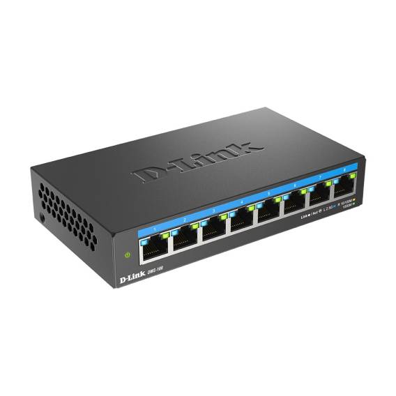 Obrázok pre D-Link DMS-108 Nespravované L2 2.5G Ethernet (100/1000/2500) Černá