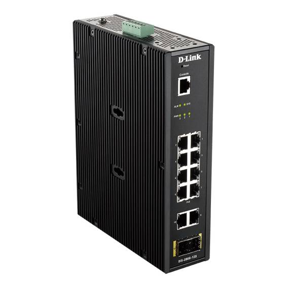 Obrázok pre D-Link DIS-200G-12S síťový přepínač Řízený L2 Gigabit Ethernet (10/100/1000) Černá