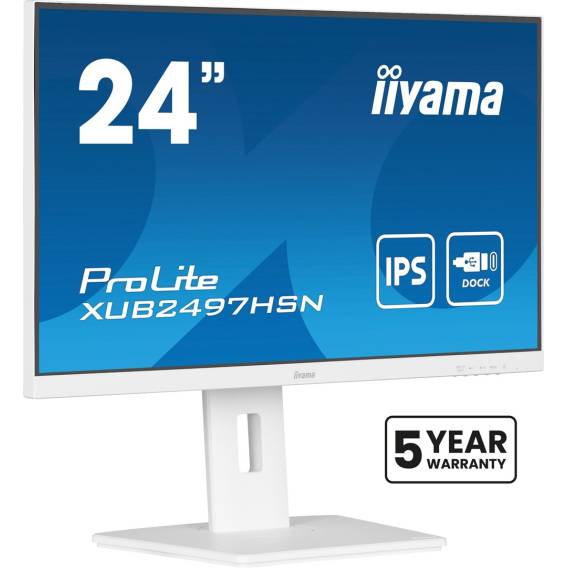 Obrázok pre iiyama ProLite XUB2497HSN-W2 počítačový monitor 60,5 cm (23.8") 1920 x 1080 px Full HD LED Bílá