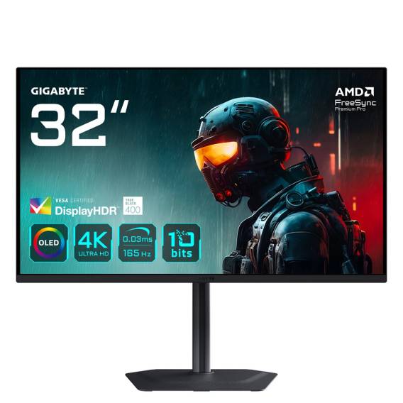 Obrázok pre GIGABYTE MO32U počítačový monitor 80 cm (31.5") 3840 x 2160 px 4K Ultra HD OLED Černá