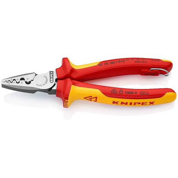 Obrázok pre Knipex 97 78 180 T krimpovací kleště Kombinační kleště Červená, Žlutá