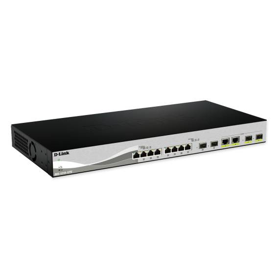 Obrázok pre D-Link DXS-1210-12SC/E síťový přepínač Řízený L2 10G Ethernet (100/1000/10000) 1U Černá, Stříbrná