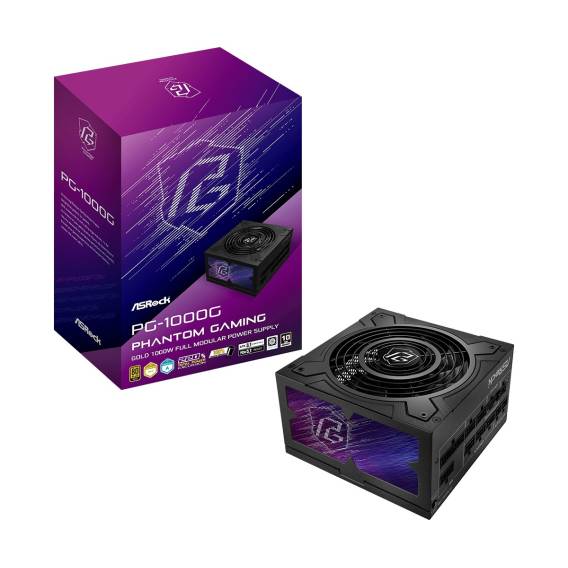 Obrázok pre Asrock Phantom Gaming PG-1000G napájecí zdroj 750 W 20+4 pin ATX ATX Černá