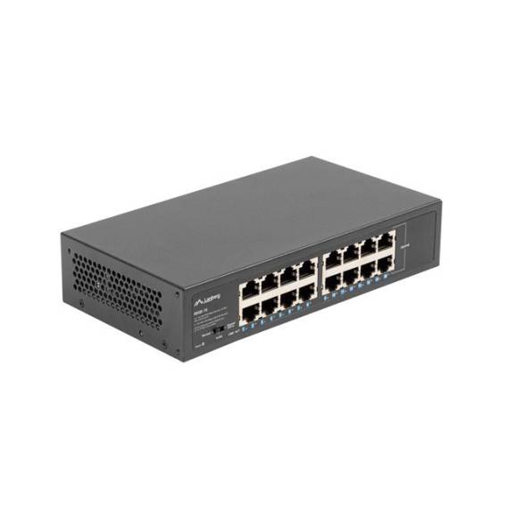 Obrázok pre Lanberg RSGE-16 síťový přepínač Nespravované Gigabit Ethernet (10/100/1000) 1U Černá