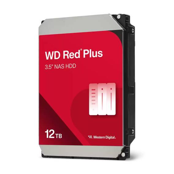 Obrázok pre Western Digital Red Plus WD120EFGX vnitřní pevný disk 12 TB 7200 ot/min 512 MB 3.5" Serial ATA III
