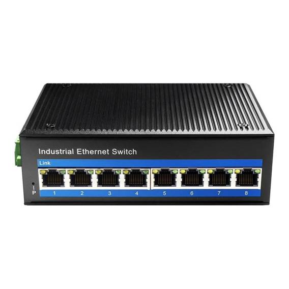 Obrázok pre Cudy 8-Port 10/100M Industrial PoE Switch Nespravované Fast Ethernet (10/100) Podpora napájení po Ethernetu (PoE) Černá