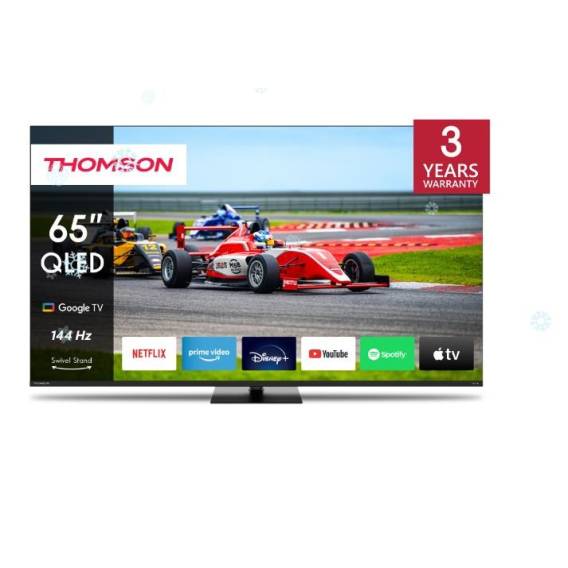 Obrázok pre Thomson Q70 Series 65\" QLED GOOGLE TV filigranes Rahmen-design 165,1 cm (65") 4K Ultra HD Smart TV Wi-Fi Černá 350 cd/m²