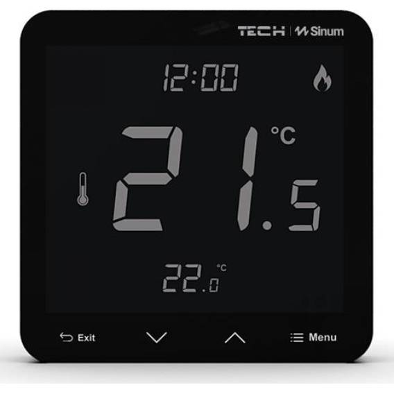 Obrázok pre Wired room thermostat black R-S3