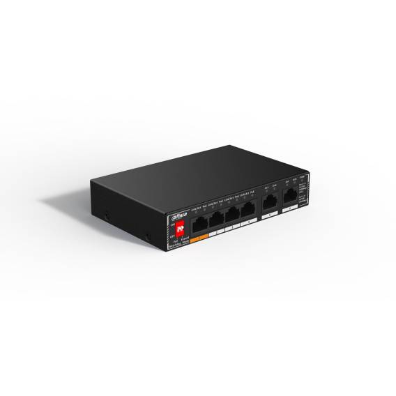 Obrázok pre Dahua Technology PoE SG1006P Nespravované Gigabit Ethernet (10/100/1000) Podpora napájení po Ethernetu (PoE) Černá