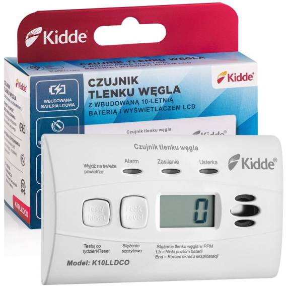 Obrázok pre K10LLDCO DETEKTOR OXIDU UHELNATÉHO A OXIDU UHELNATÉHO KIDDE
