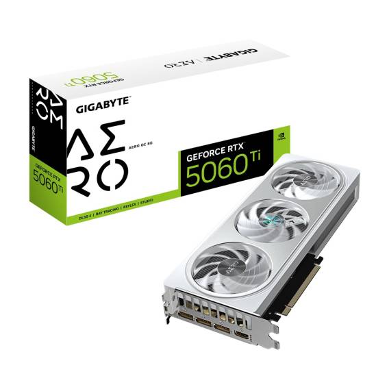 Obrázok pre GIGABYTE GeForce RTX 5060 Ti AERO OC 8G NVIDIA 8 GB GDDR7