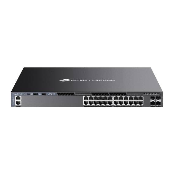 Obrázok pre TP-Link Omada SG6428XHP síťový přepínač Řízený L3 Gigabit Ethernet (10/100/1000) Podpora napájení po Ethernetu (PoE) 1U Černá