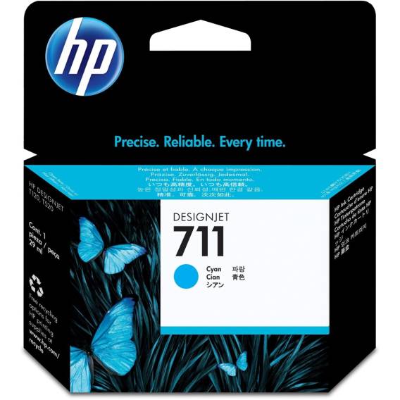 Obrázok pre HP 711 Azurová inkoustová kazeta DesignJet, 29 ml