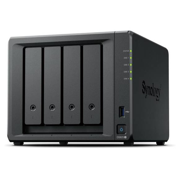 Obrázok pre Synology DiskStation DS925+ úložný server NAS Ryzen Embedded V1500B 4 GB DDR4 0 TB Černá