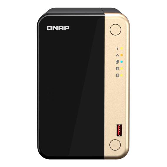 Obrázok pre QNAP TS-264 NAS Tower Intel® Celeron® N5095 8 GB 0 TB QNAP QTS Černá, Zlato