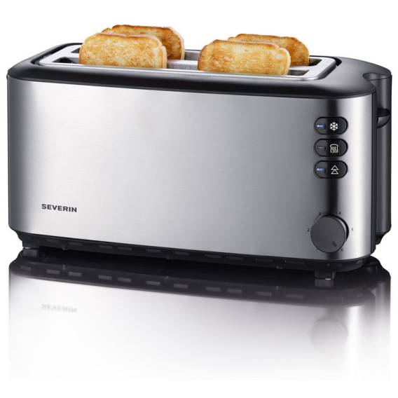 Obrázok pre Severin AT 2509 toustovač 4 krajíců 1400 W Nerezová ocel