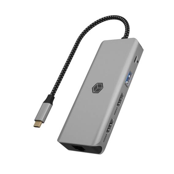 Obrázok pre ICY BOX IB-DK4012-CPD Kabel USB 3.2 Gen 1 (3.1 Gen 1) Type-C Antracit, Černá