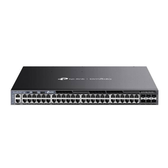 Obrázok pre TP-Link Omada SG6654XHP síťový přepínač Řízený L3 Gigabit Ethernet (10/100/1000) Podpora napájení po Ethernetu (PoE) 1U Černá