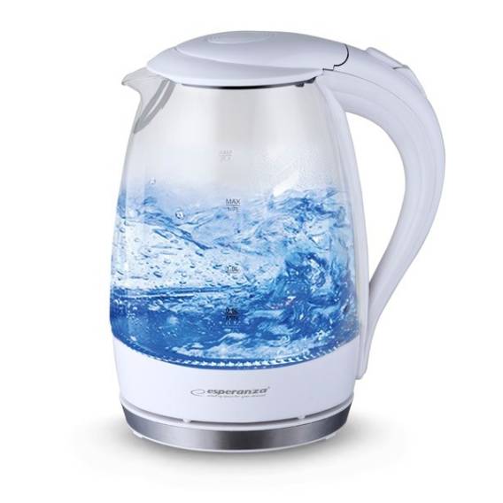 Obrázok pre Esperanza EKK011W Rychlovarná konvice 1,7 l sklo/bílá 2200 W