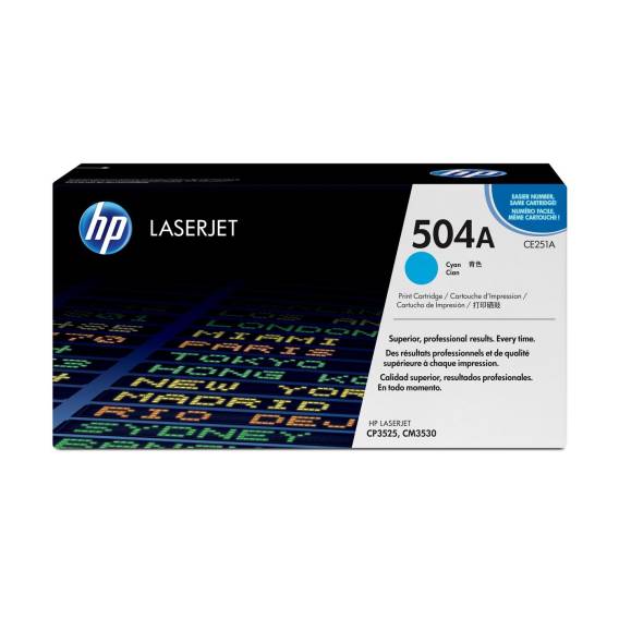 Obrázok pre HP 504A Azurová originální tonerová kazeta LaserJet