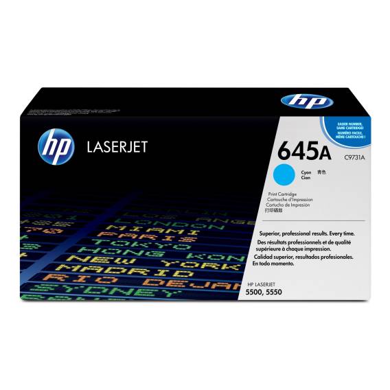 Obrázok pre HP 645A Azurová originální tonerová kazeta LaserJet