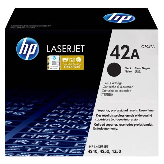 Obrázok pre HP 42A Černá originální tonerová kazeta LaserJet