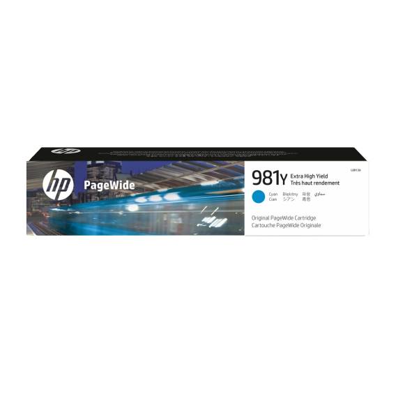Obrázok pre HP 981Y Azurová originální kazeta PageWide s velmi vysokou výtěžností