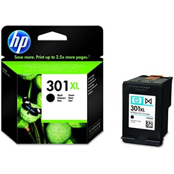 Obrázok pre HP 301XL Černá originální inkoustová kazeta s vysokou výtěžností