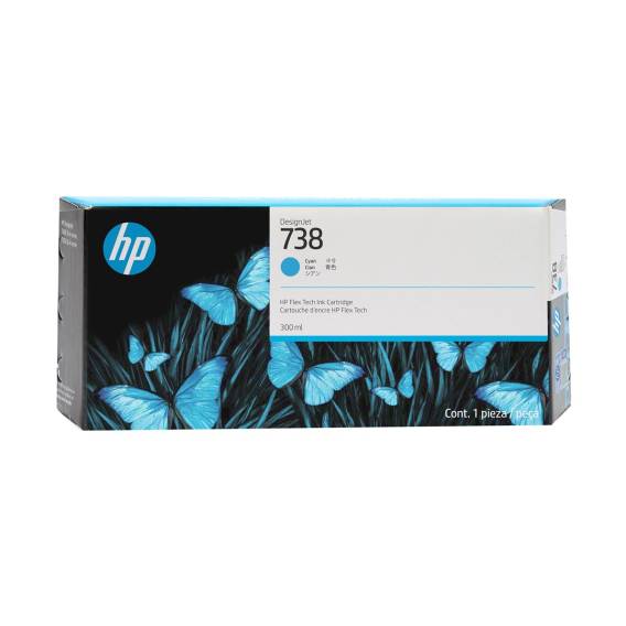 Obrázok pre HP 300ml azurová inkoustová kazeta 738 DesignJet