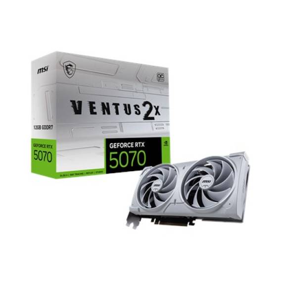 Obrázok pre MSI GeForce RTX5070 VENTUS 2X OC White NVIDIA GeForce RTX 5070 12 GB GDDR7