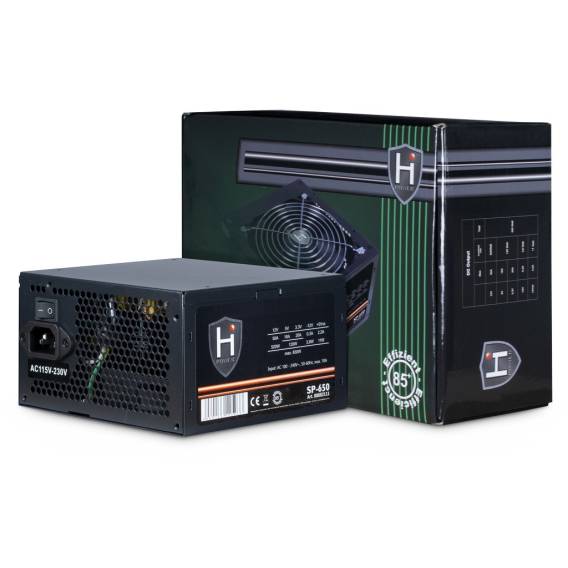 Obrázok pre Inter-Tech HIPOWER SP-650 napájecí zdroj 650 W 20+4 pin ATX ATX Černá