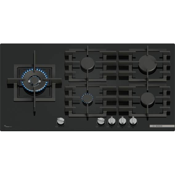Obrázok pre Bosch Serie 6 PPM9A6I40 varná deska Černá Vestavěné 90 cm Plynový 5 zóna/zón
